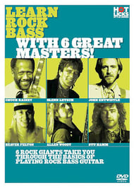 Learn Rock Bass with 6 Great Masters Guitar and Fretted sheet music cover